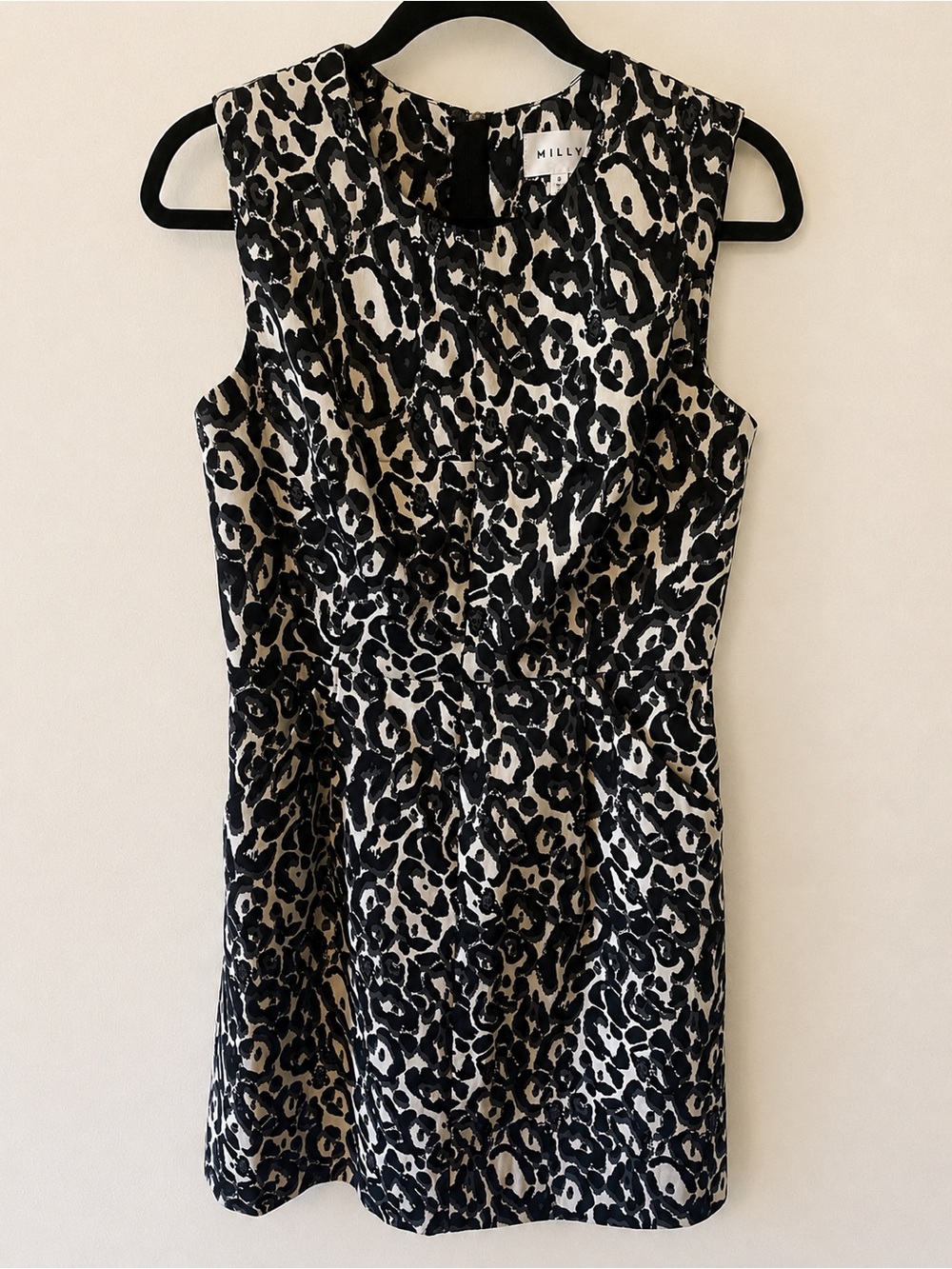 Milly Leopard-Print Mini Dress Size 8